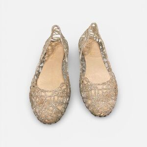 Elegant Shimmering Lace Flats